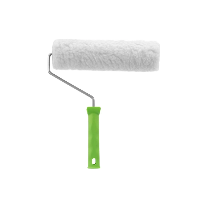 Валик натурал.мех 250 мм, ворс 12мм, D=48мм, ручка d=6 мм Сибртех (80124)