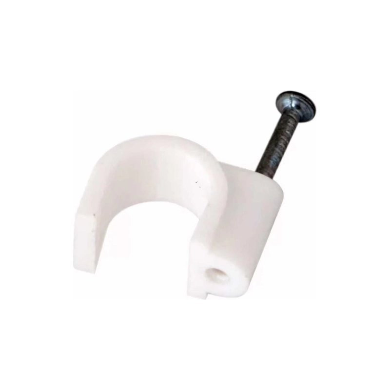 Крепеж кабеля REXANT кругл. 6мм, бел. (50 шт)