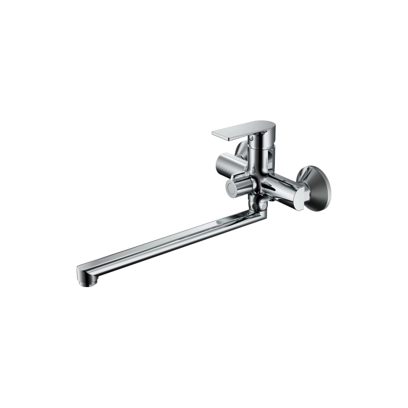 B22679 Смеситель BELZ д/ванны, длинный излив, латунь, хром