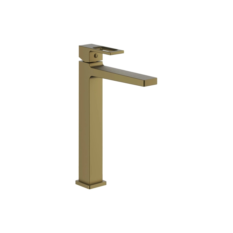 B11658-5 Смеситель BELZ д/раковины, однорыч., высокий излив, латунь, золото