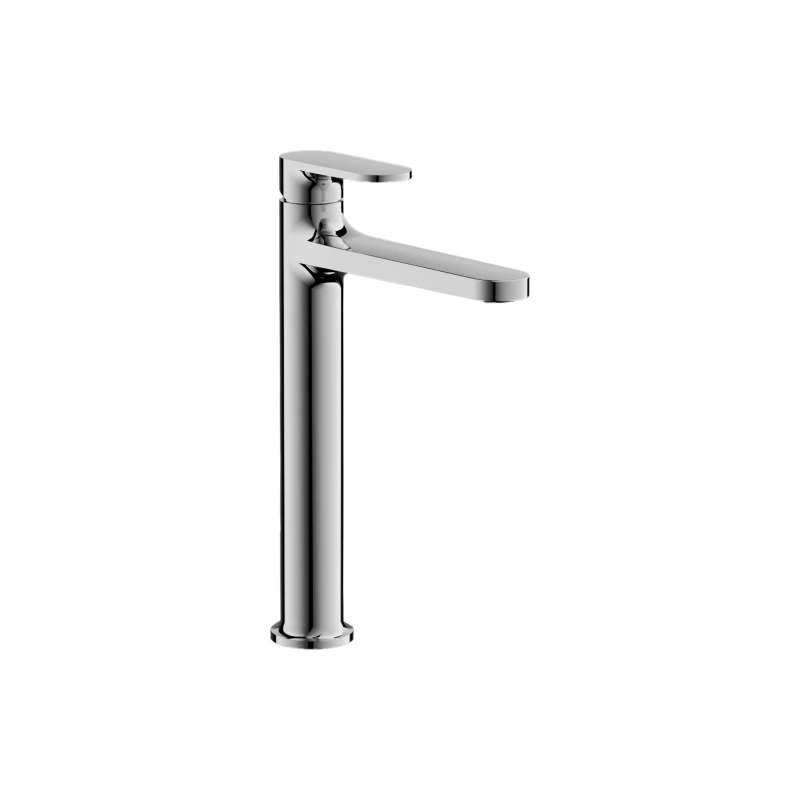 B11713 Смеситель BELZ д/раковины, однорыч., высокий излив, латунь, хром