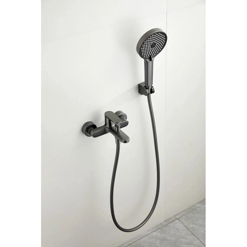 B61713-3 Смеситель BELZ д/ванны, латунь, оружейная сталь