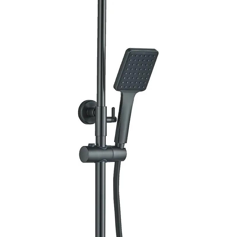 B24817-3 BELZ Душевая система с верх душ. смесит. ручн.лейк., нерж. сталь, оружейная сталь