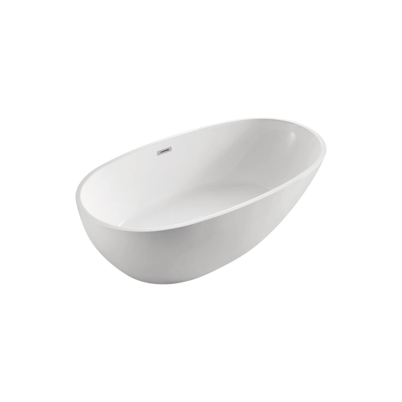 Ванна акрил. LEEDS 168,5x84x58 см свободностоящая (сиф.+мет. рамка) LEE17085