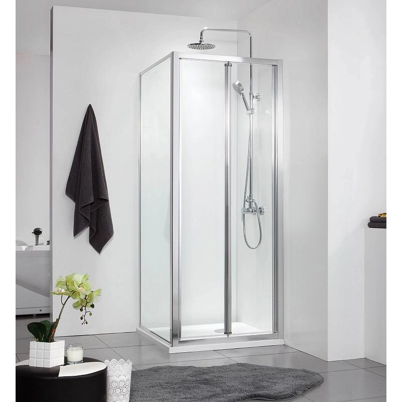 Душевое ограждение TORONTO 80х80х190 см, б/поддона, складная дверь, AZNAA1432B