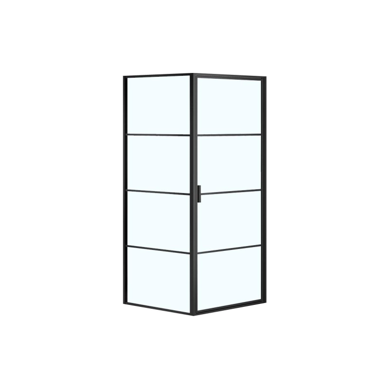 Душевая перегородка RICHMOND Walk-in 100х200 см, б/поддона, черный, AZNAG63101000Black