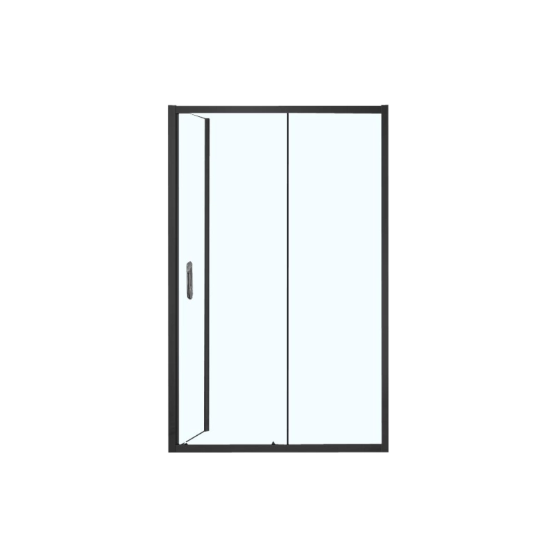 Душевое ограждение MILTON 120х80х200 см, правая, б/поддона, черный, AZND1131R1200BLACK