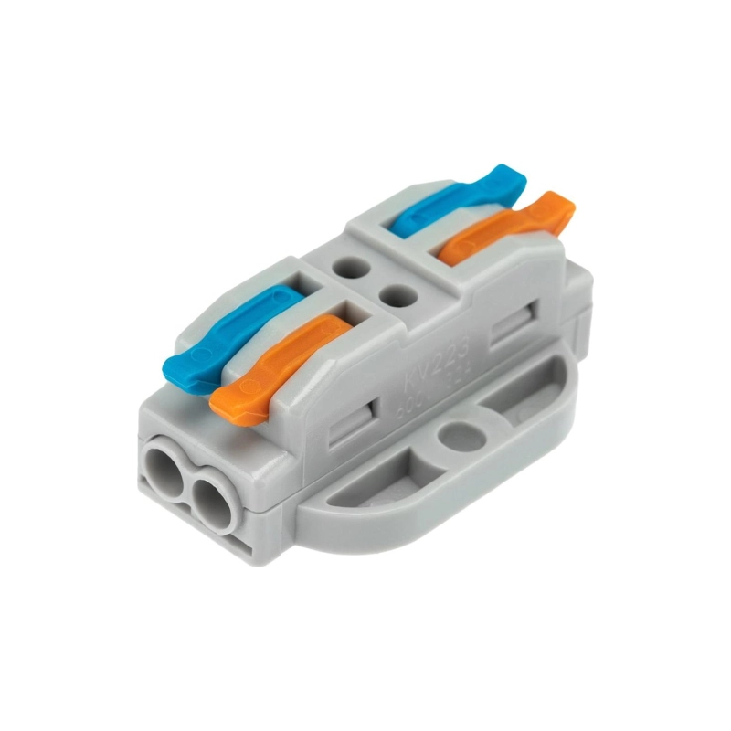 REXANT Клемма проходная СМК 2х2 проходн. разветв. 2 полюса, с монтаж площадкой