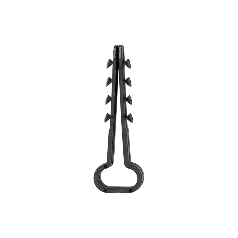 Дюбель-хомут нейлон. REXANT прямоуг. 6-12 мм, черн (100шт)