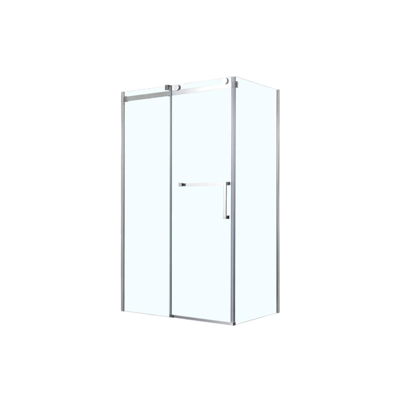 Душевое ограждение VANCOUVER 80х120х200 см, левая, б/поддона, серебро, AZNKF1131L800