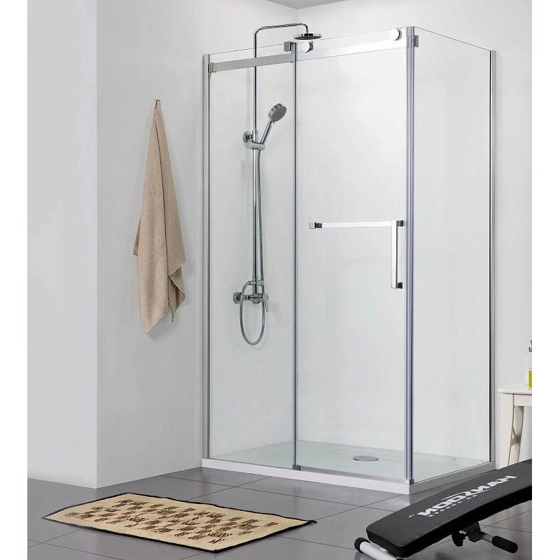 Душевое ограждение VANCOUVER 80х120х200 см, левая, б/поддона, серебро, AZNKF1131L800