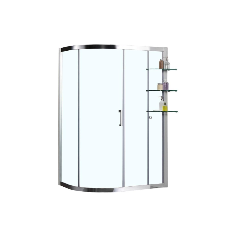 Душевое ограждение VICTORIA 90х120х190 см, левая, б/поддона, серебро, AZNNQ21311L900
