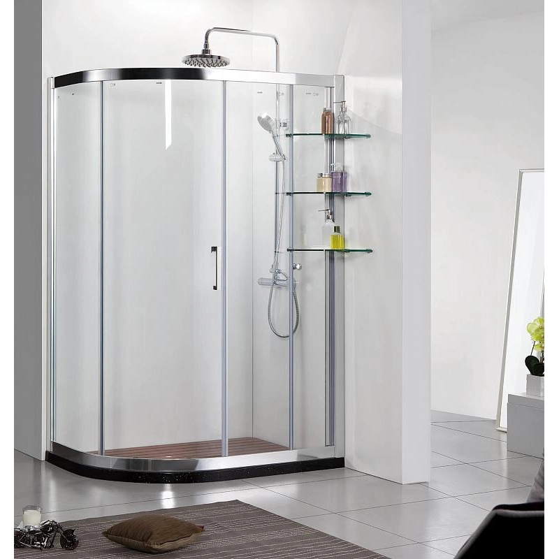 Душевое ограждение VICTORIA 90х120х190 см, левая, б/поддона, серебро, AZNNQ21311L900