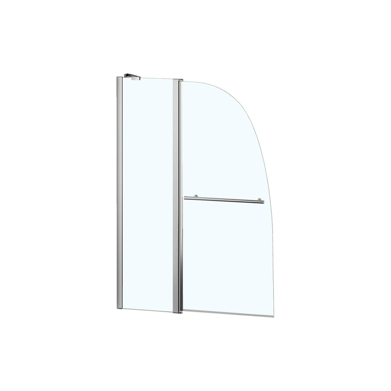 Шторка для ванны BOSTON 100*140 см, с поручнем, хром, AZ142TB