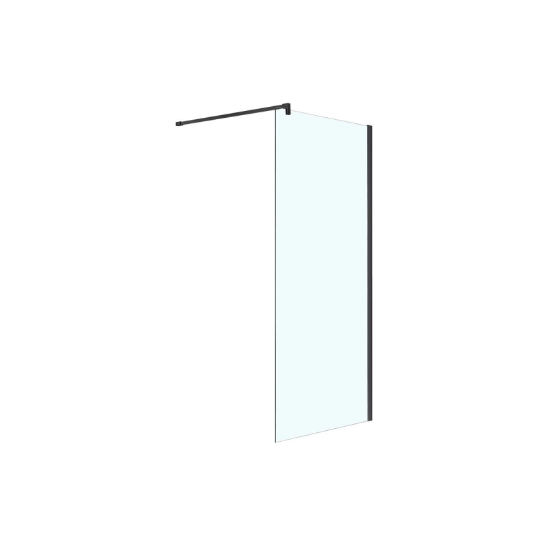 Душевая перегородка CHICAGO Walk-in 70x195 см, б/поддона, черный, AZNAR6310700Black