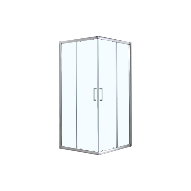 Душевое ограждение GREENWOOD 80х80х185 см, квадратная, б/поддона, серебро, AZNNE1142800