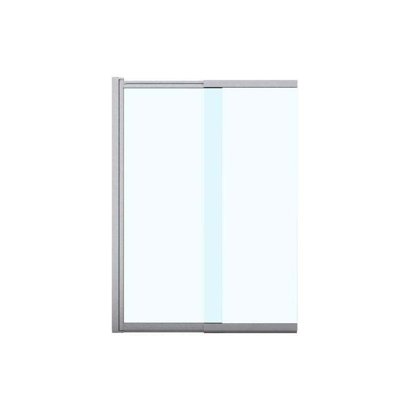 Шторка для ванны MERRIT 80х140 см, раздвижная, серебро, AZNF6122800