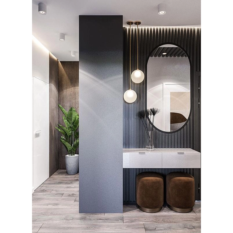 Зеркало AZARIO Виола-лофт 500х1000 (ШВ) б/полки, пластиковая рама, ФР-00002431