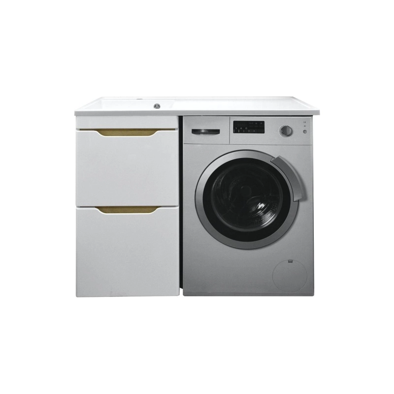 Тумба 110 Magenta под с/машинку (46 см) с раковиной Magenta 110 левая, белая, CS00078394