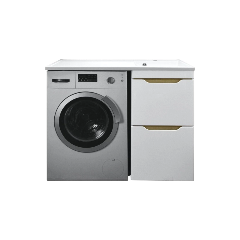 Тумба 110 Magenta под с/машинку (46 см) с раковиной Magenta 110 правая, белая, CS00079140