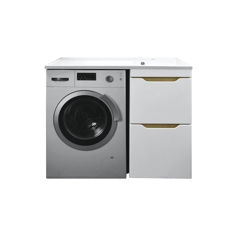 Тумба 120 Magenta под с/машинку (56 см) с раковиной Magenta 120 правая, белая, CS00079141