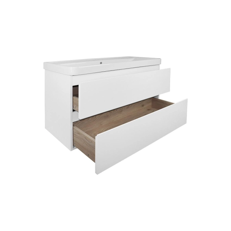 Тумба Мила 100 100х47х68 см, подвесная, с раковиной Monte 100, CS00089921