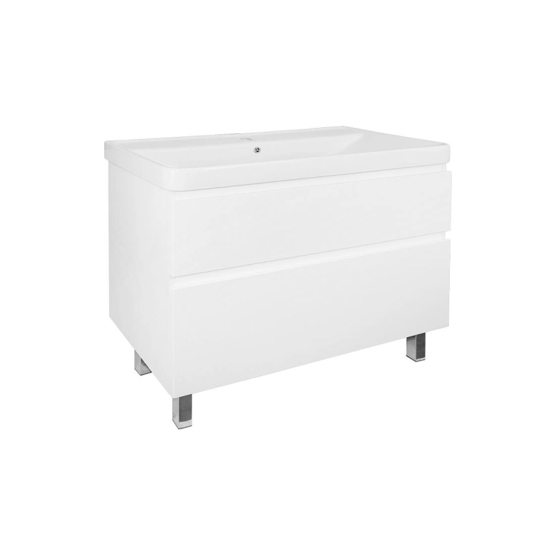 Тумба Мила 100 Н 100х47х86 см, напольная, с раковиной Monte 100, CS00089954