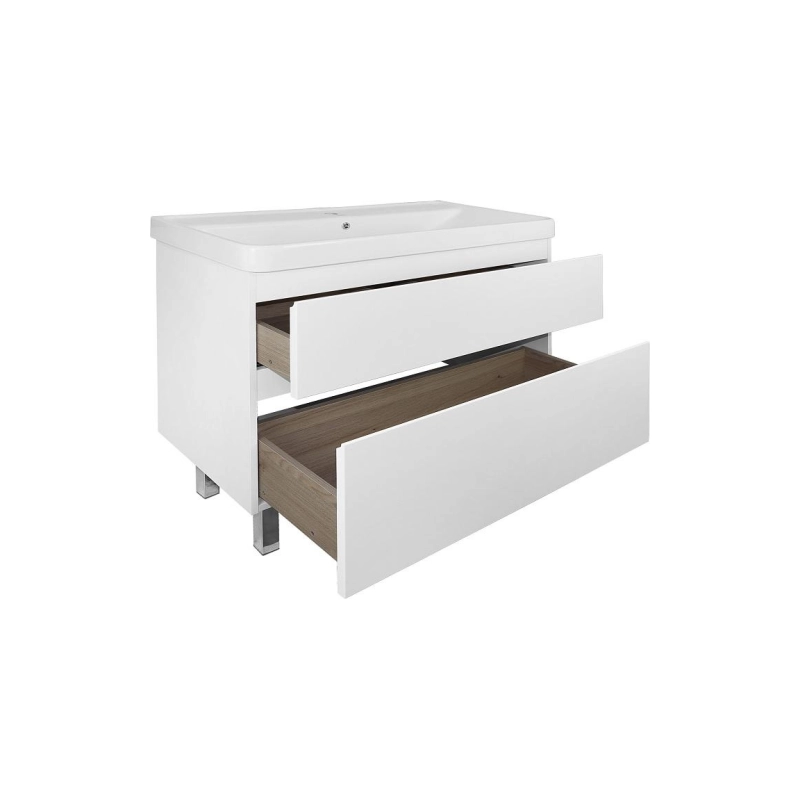 Тумба Мила 100 Н 100х47х86 см, напольная, с раковиной Monte 100, CS00089954