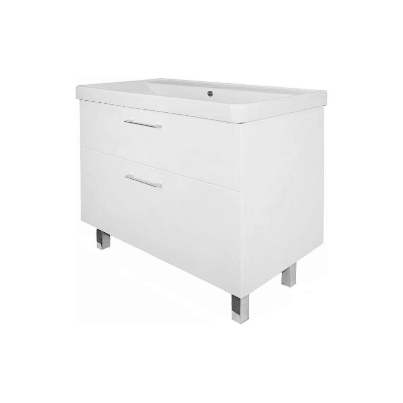 Тумба Ника 90 Н 90х47,5х85 см, напольная, с раковиной Monte 90, CS00089956