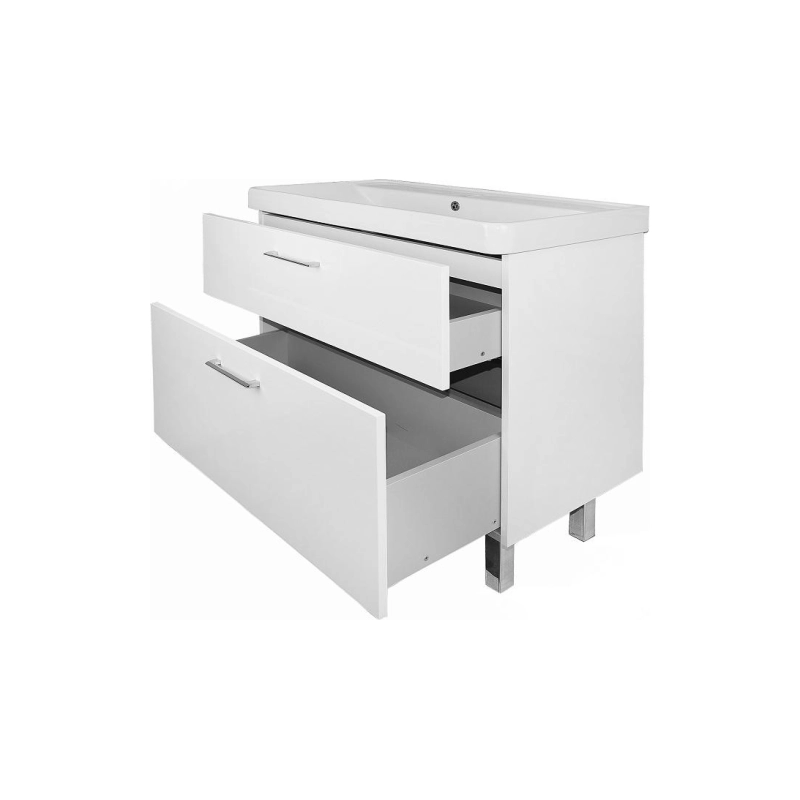 Тумба Ника 90 Н 90х47,5х85 см, напольная, с раковиной Monte 90, CS00089956