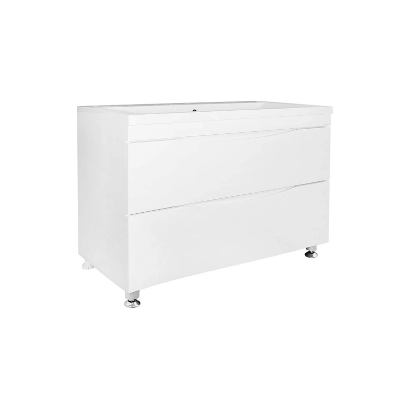 Тумба Эстима 100/2Н 99,5х45х85 см, напольная, с раковиной Астория 100, белый, CS00094590