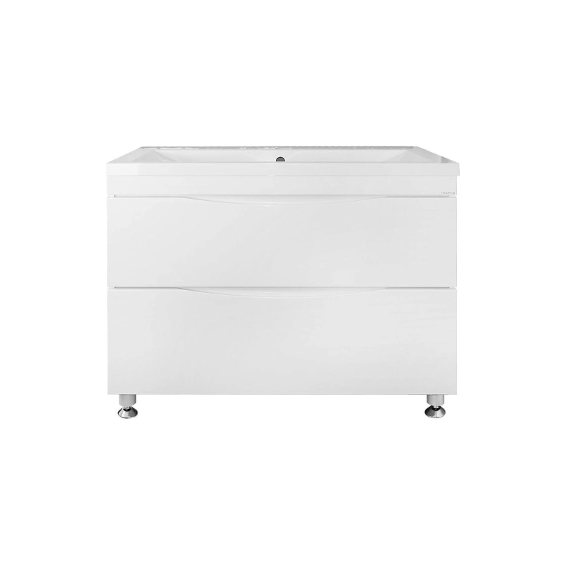 Тумба Эстима 100/2Н 99,5х45х85 см, напольная, с раковиной Астория 100, белый, CS00094590