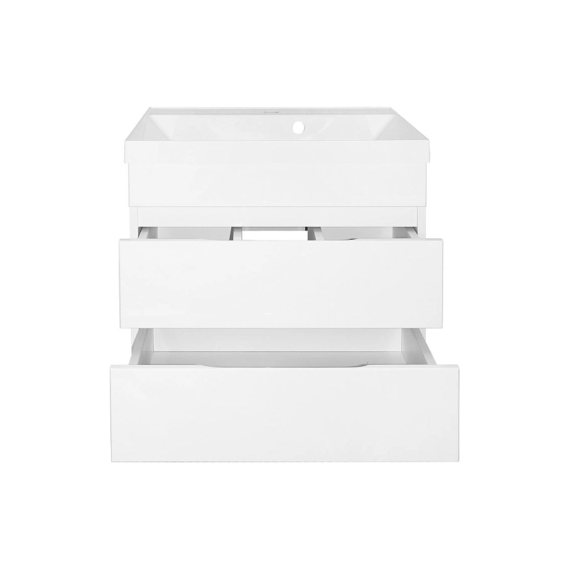 Тумба Эстима 60/2 59,5х44,7х55,5 см, подвесная, с раковиной Астория 60, белый, CS00094582