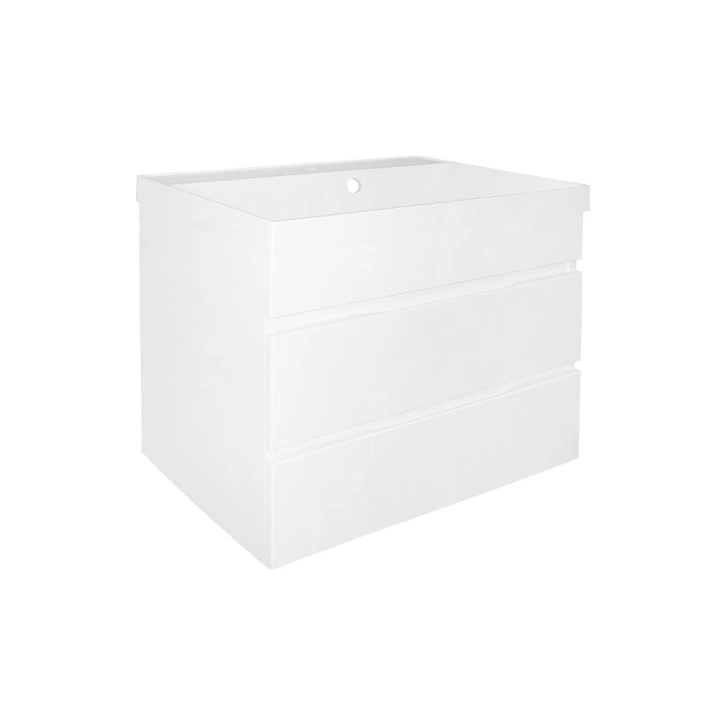 Тумба Эстима 60/2 59,5х44,7х55,5 см, подвесная, с раковиной Астория 60, белый, CS00094582