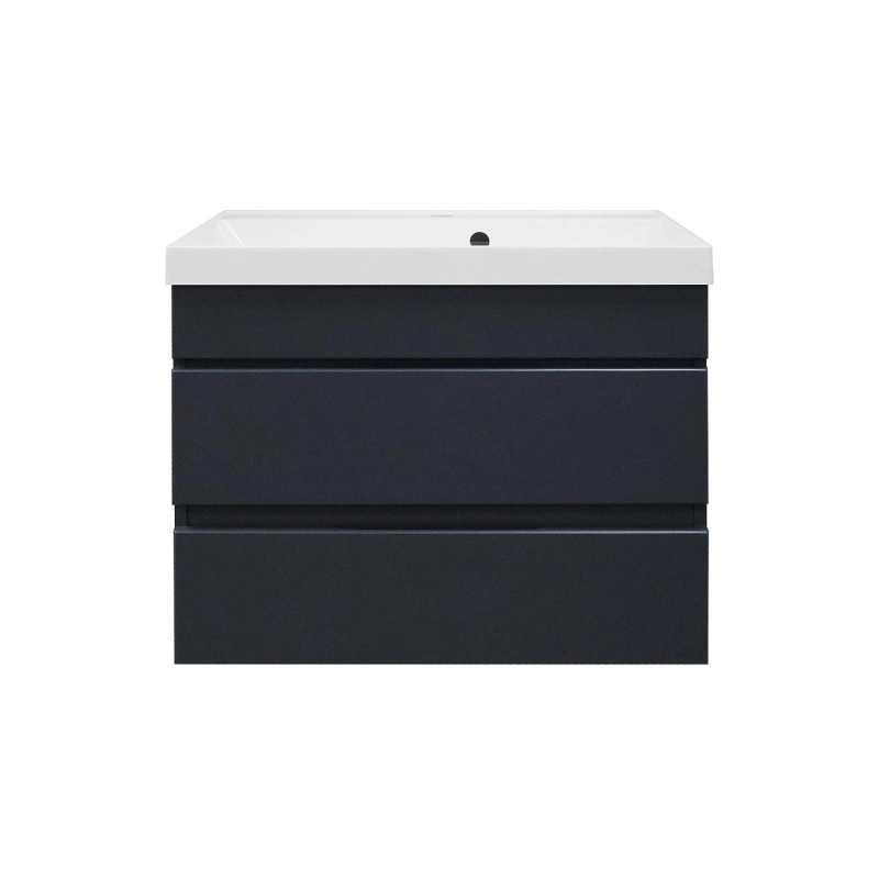 Тумба Эстима 70/2 69,5х44,7х55,5 см, подвесная, с раковиной Астория 70, графит, CS00094588