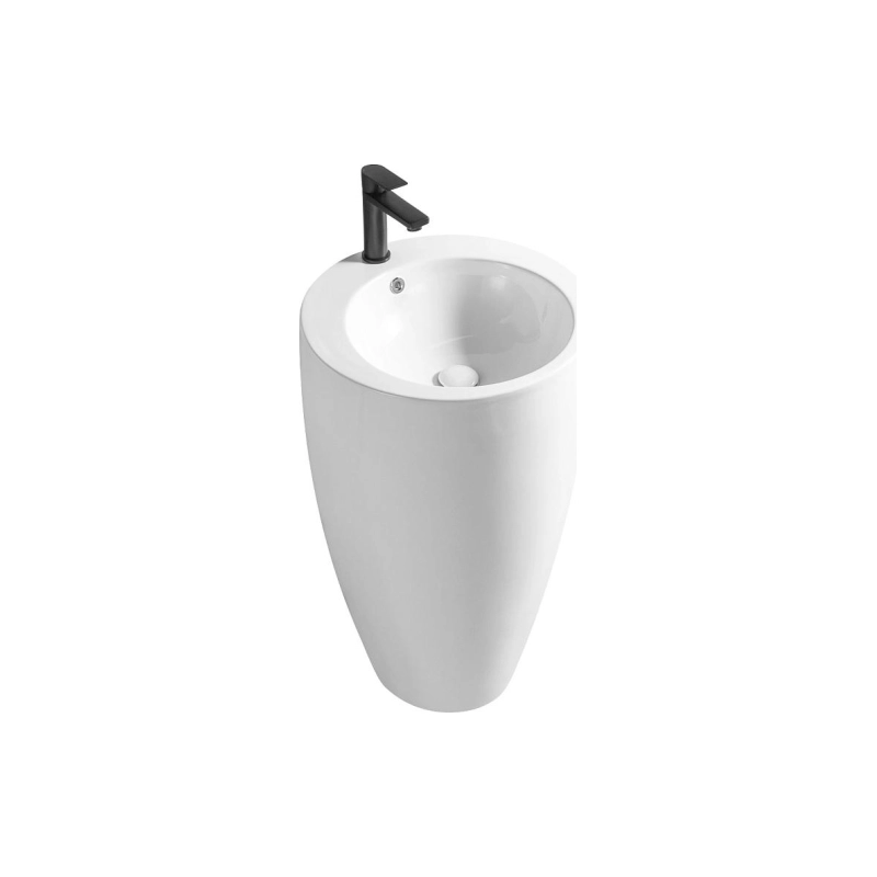 Раковина Azario COMELLA 500х500х830 напольная, круглая, белый, AZ-311