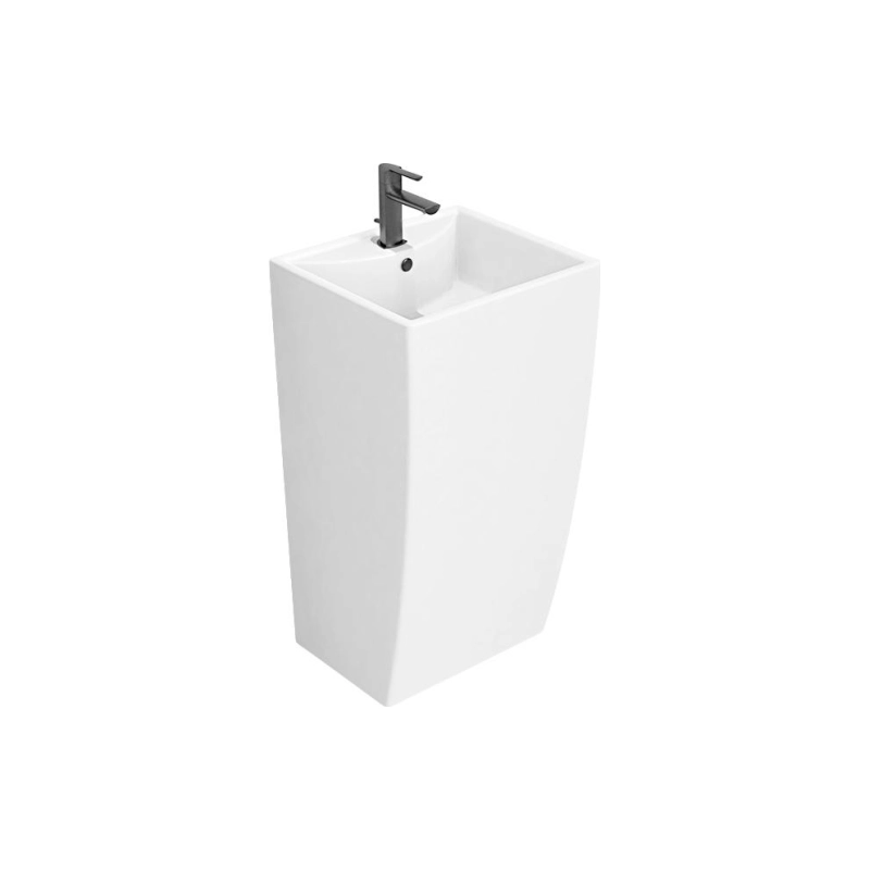 Раковина Azario COMELLA 480х420х830 напольная, прямоугольная, белый, AZ-314