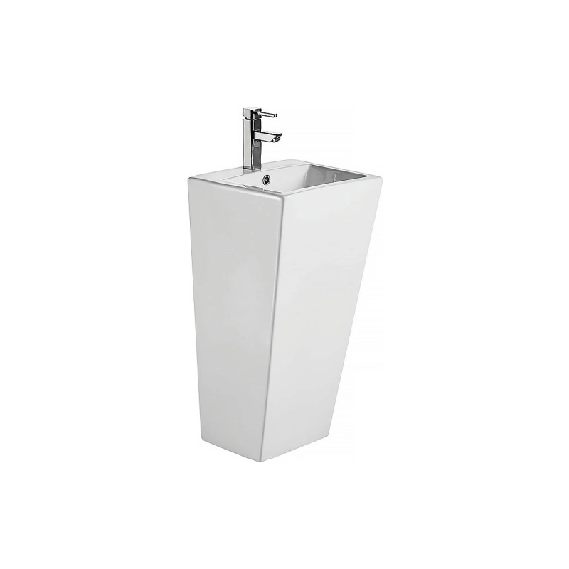 Раковина AZARIO FRETTA SQUARE 440х380х835 напольная, прямоугольная, белый, AZ-303