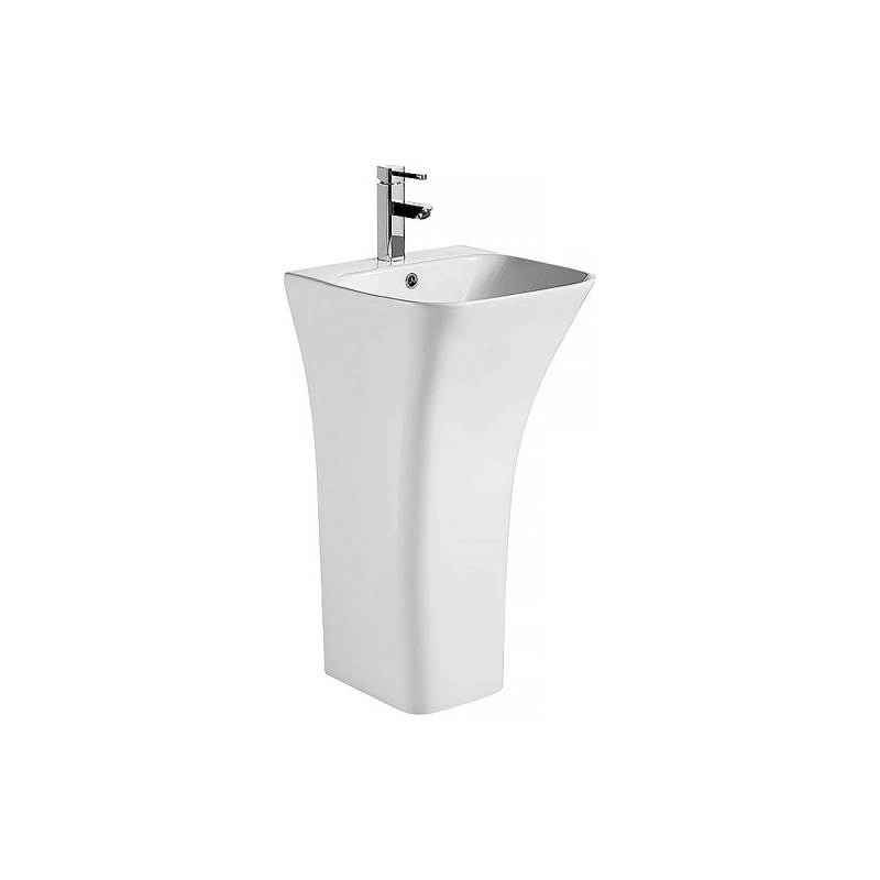 Раковина AZARIO FRETTA SQUARE 450х435х835 напольная, прямоугольная, белый, AZ-315