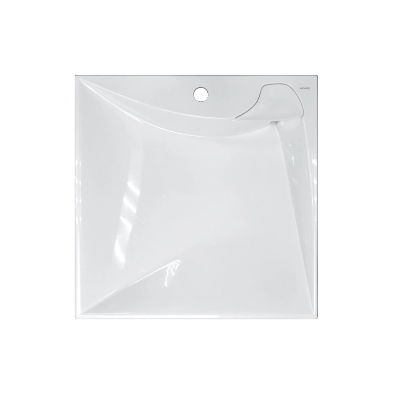 Раковина Azario Gratsiy 597х598х100 подвесная, литьевой мрамор, белая, CS00078505