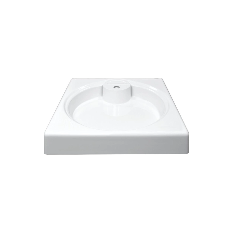 Раковина Azario Lindi 597х595х90 подвесная, литьевой мрамор, белый, CS00078504