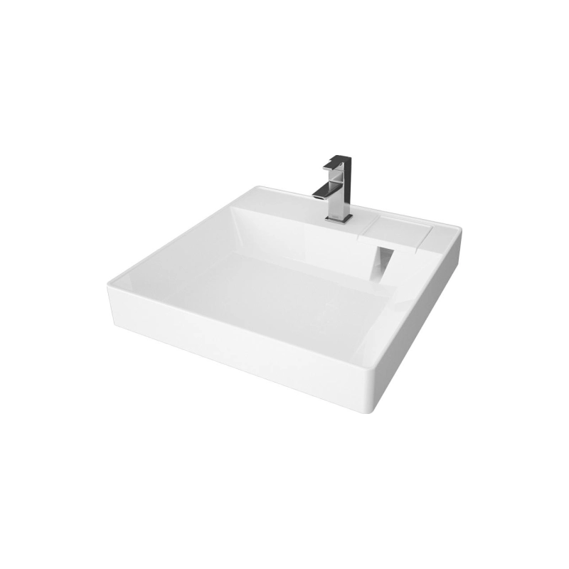 Раковина Azario SHARP 50 600х500х100 подвесная, стиральной машиной, белая, CS00078298