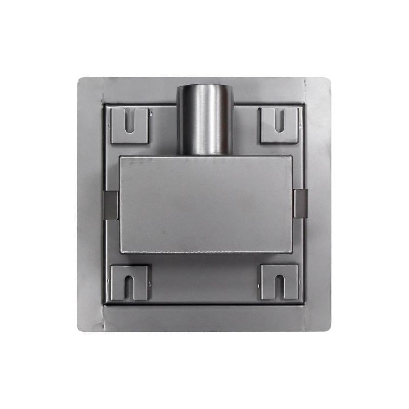 Трап для душа AZARIO 150х150 мм, гор.вып. D40(50), цельномет., перф.реш.н/сталь, комб.затв., AZZ1150