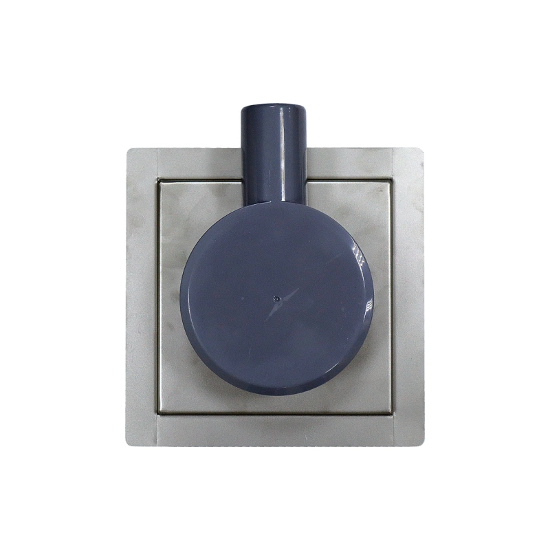 Трап для душа AZARIO 150х150 мм, гор.вып. D40(50), цельномет., перф.реш.н/сталь, комб.затв., AZZ3150