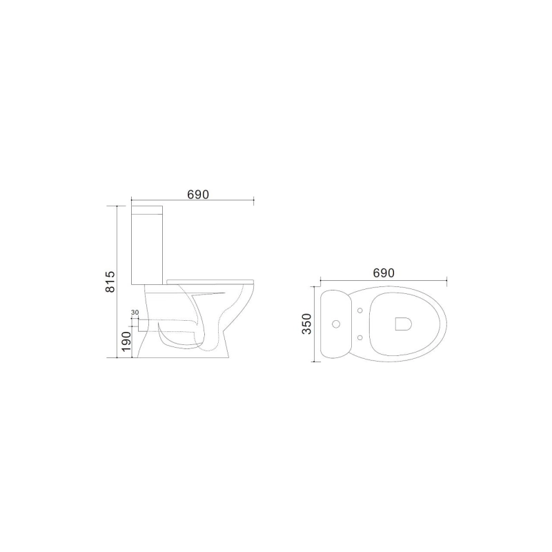 Унитаз-компакт Azario, н/п с арматурой 2-режима, (сид с м/лифт+крепл), гор., AZ-2037-P