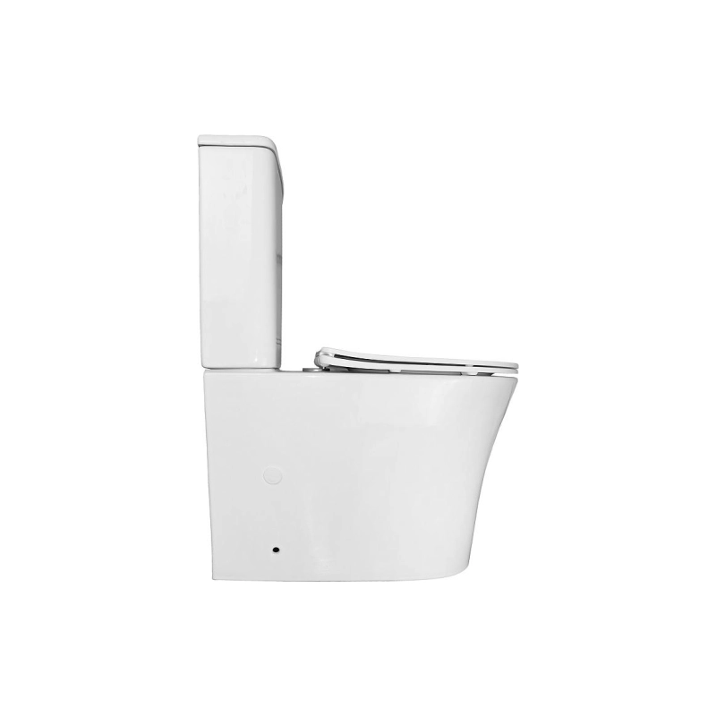 Унитаз-компакт Azario ANTEO ROUND, н/п с арматурой, 2-режима, (сид с м/лифт+крепл), унив., AZ1219A