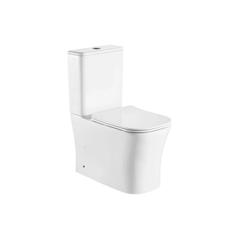 Унитаз-компакт Azario ANTEO SQUARE, н/п с арматурой, 2-режима, (сид с м/лифт+крепл), унив., AZ1218A