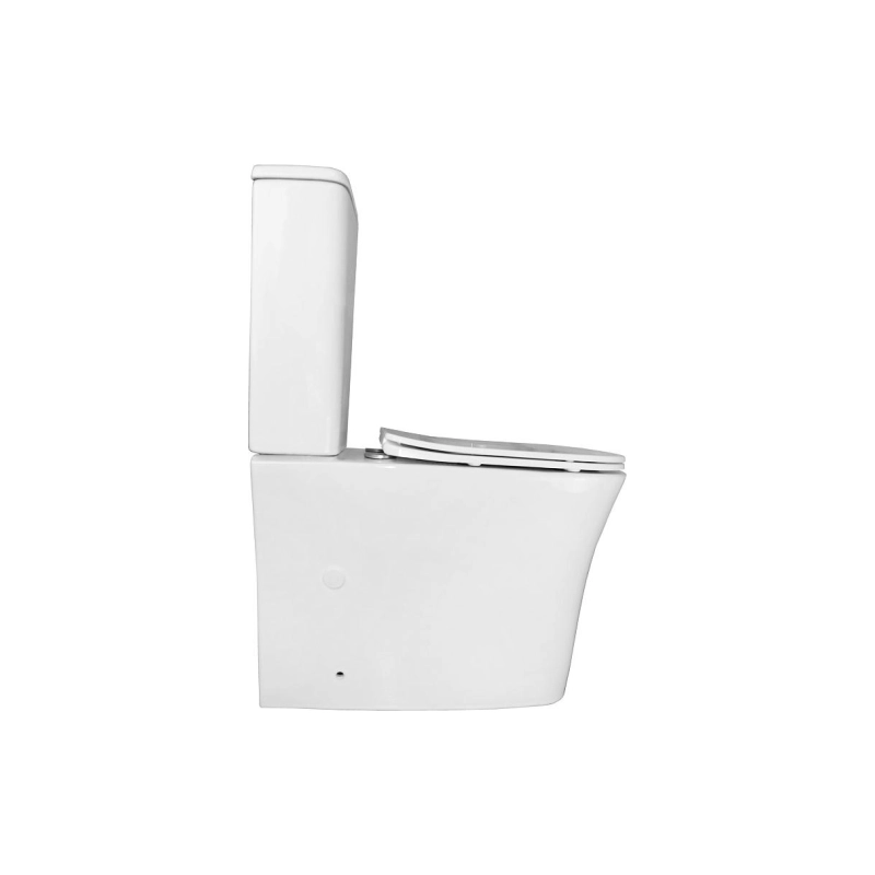 Унитаз-компакт Azario ANTEO SQUARE, н/п с арматурой, 2-режима, (сид с м/лифт+крепл), унив., AZ1218A