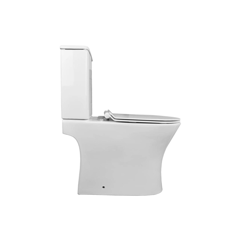 Унитаз-компакт FRETTA Square N, н/п с арматурой, 2-режима, (сид с м/лифт+крепл), унив., AZ-1038A N