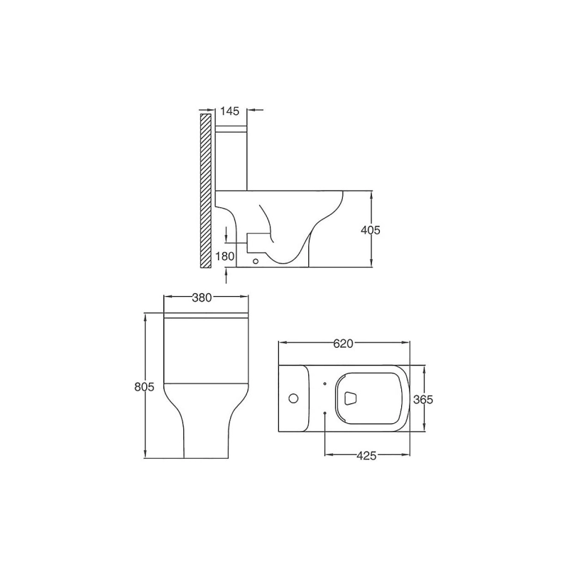 Унитаз-компакт Azario Alba, н/п с арматурой GEBERIT, 2-режима, (сид с м/лифт+крепл), гор., AZ8323GB
